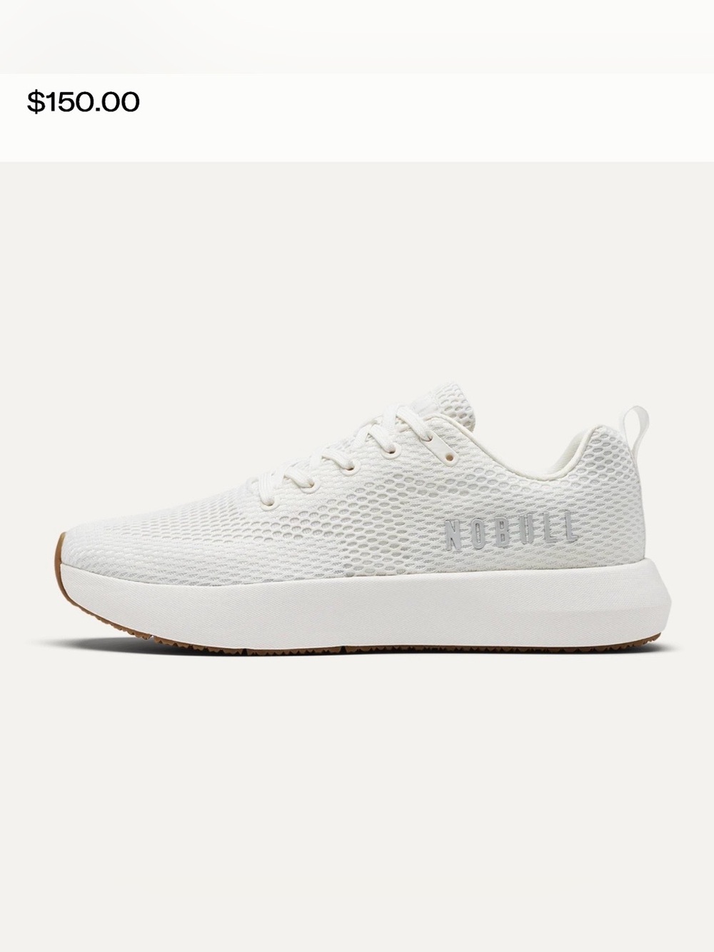 NOBULL Women's Drive Training Shoe - White with Gum Outsole